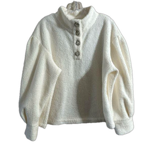 CALLIGRAPHIE BALLOON SLEEVE SWEATER